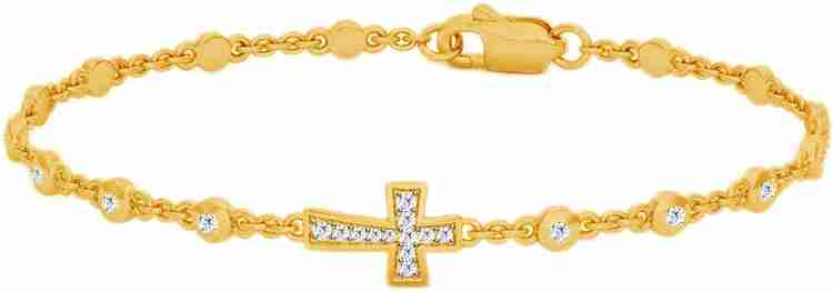 Jacknjewel Diamond Jesus Bracelet Yellow Gold 18kt Diamond