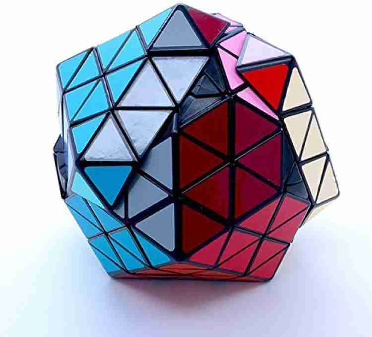 MF8 Oskar'S Icosaix Black Icosahedron Face Turning Cube Puzzle 