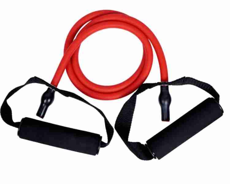 Latex tube exerciser with d handles sale