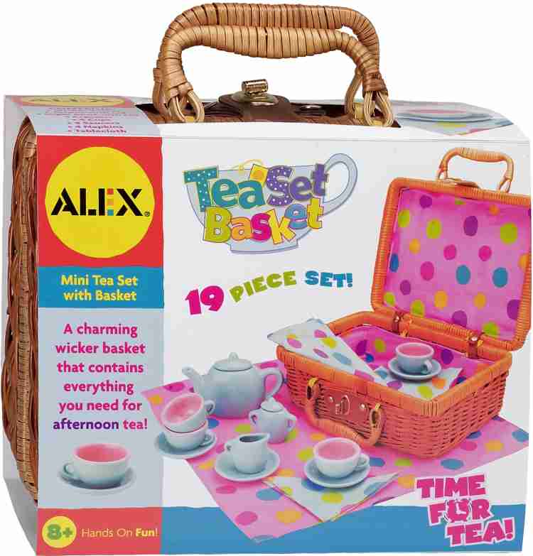 Alex toys tea set basket on sale