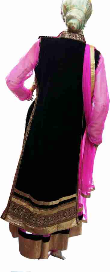 Churidar Gharana Self Design Kurta Churidar Dupatta Set Buy Black Churidar Gharana Self Design Kurta Churidar Dupatta Set Online at Best Prices in India Flipkart