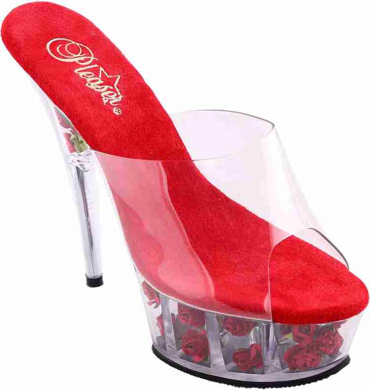 Pleaser red heels clearance