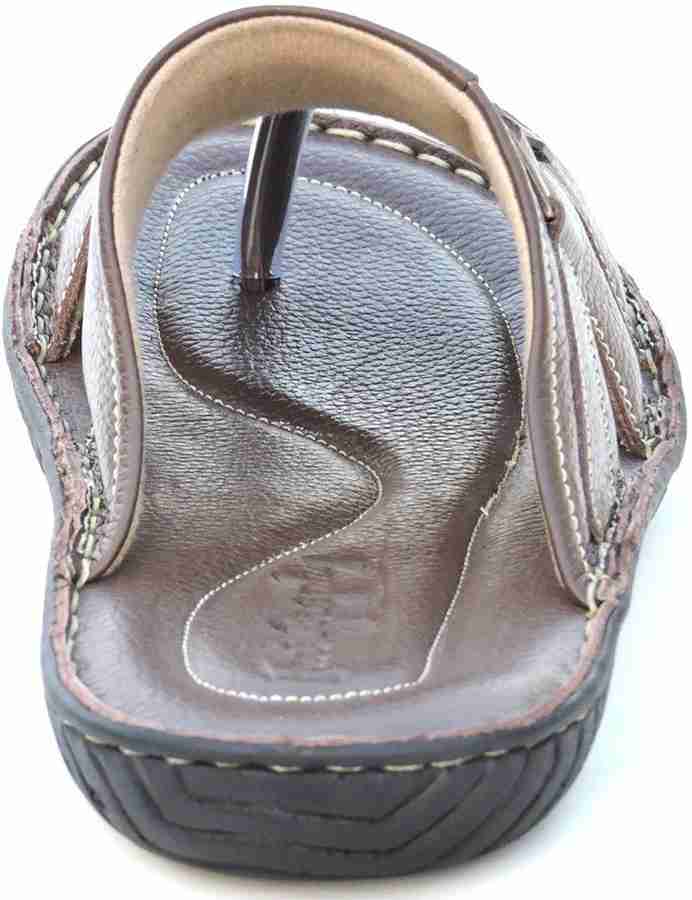 Footgraphy Leather Sandals Men Brown Casual Buy Black Color
