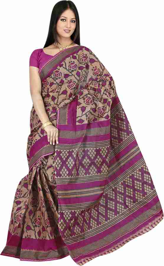 Buy TAARIKA Printed Daily Wear Cotton Blend Multicolor Sarees Online Best Price In India Flipkart