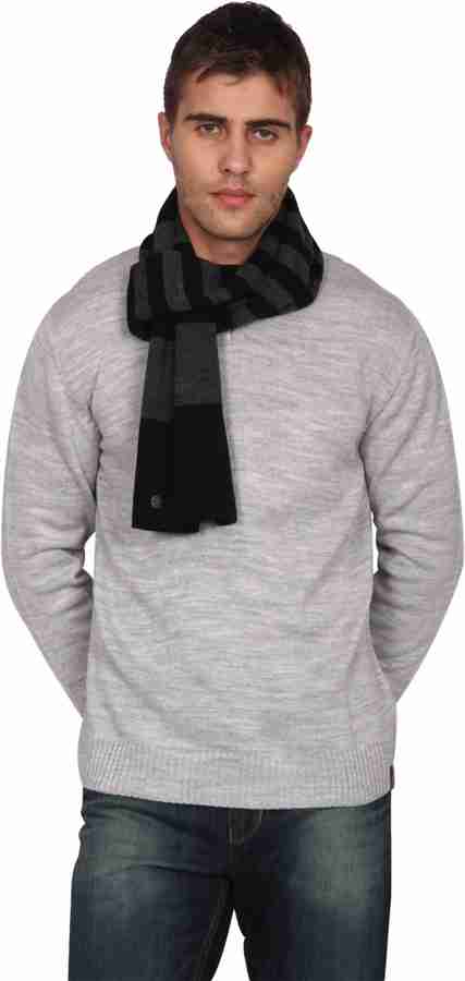 Peter Do】Striped Scarf Black