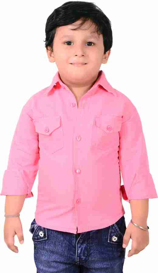 Ice Blue Boys Solid Casual Pink Shirt Buy Pink Ice Blue Boys Solid Casual Pink Shirt Online at Best Prices in India Flipkart