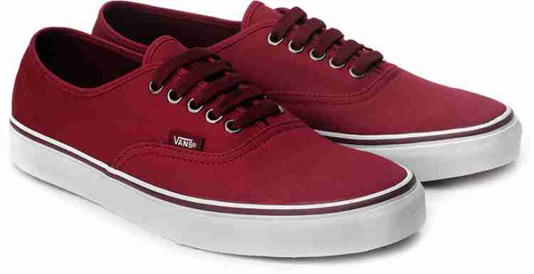 Vans authentic outlet wine red