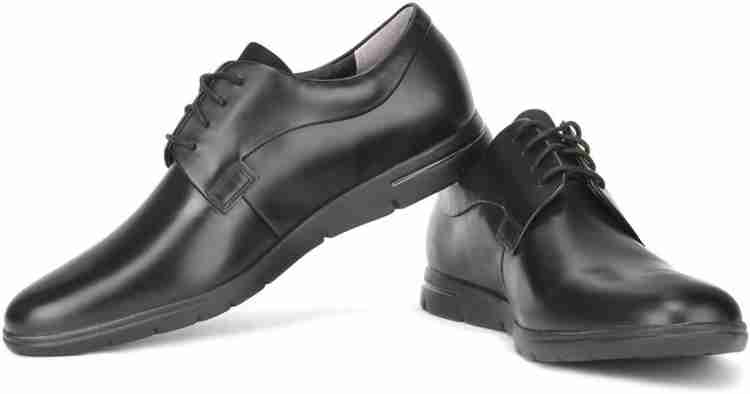 Clarks denner motion black leather on sale