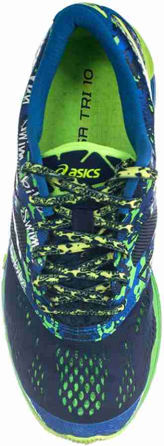 Asics Gel Noosa Tri 10 Men Running Shoes For Men Buy Midnight Flash Ylw Grn Color Asics Gel Noosa Tri 10 Men Running Shoes For Men Online at Best Price Shop Online for Footwears