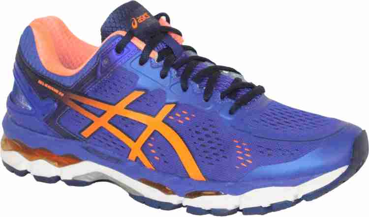 Asics Gel Kayano 22 Running For Men Buy Asics Blue Hot Orange Indigo Blue Color Asics Gel Kayano 22 Running For Men Online at Best Price Shop Online for Footwears in India Flipkart