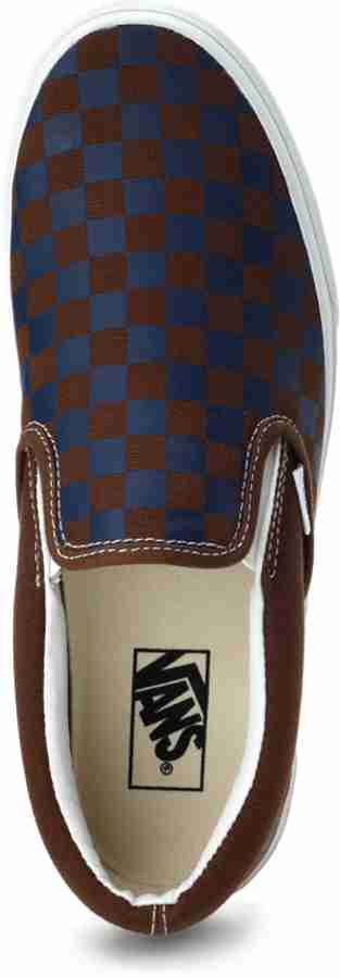 Mens blue checkered vans outlet