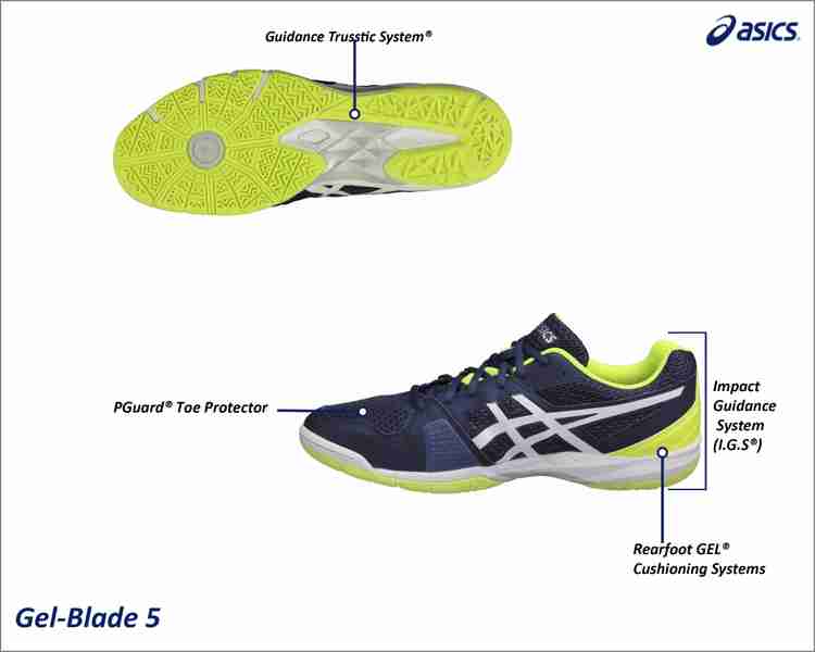 Asics gel blade 5 badminton clearance