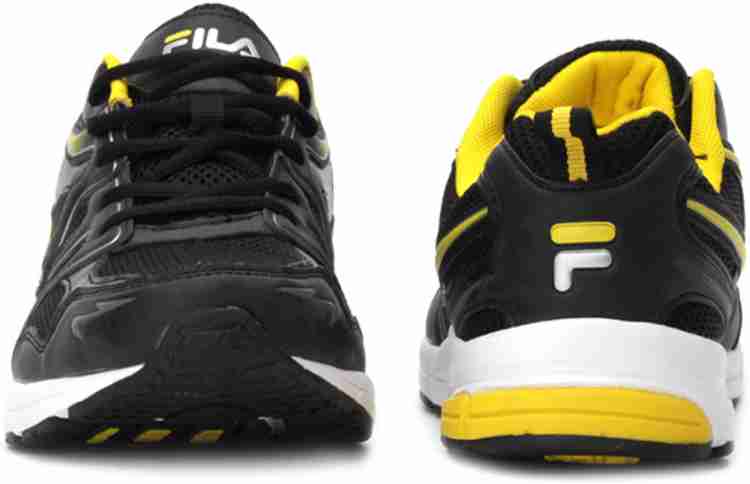 Fila black and yellow on sale