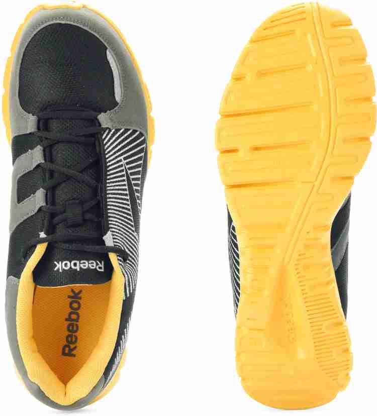 REEBOK Turbo Lite LP Running Shoes For Men Buy Black Grey Yellow Color REEBOK Turbo Lite LP Running Shoes For Men Online at Best Price Shop Online for Footwears in