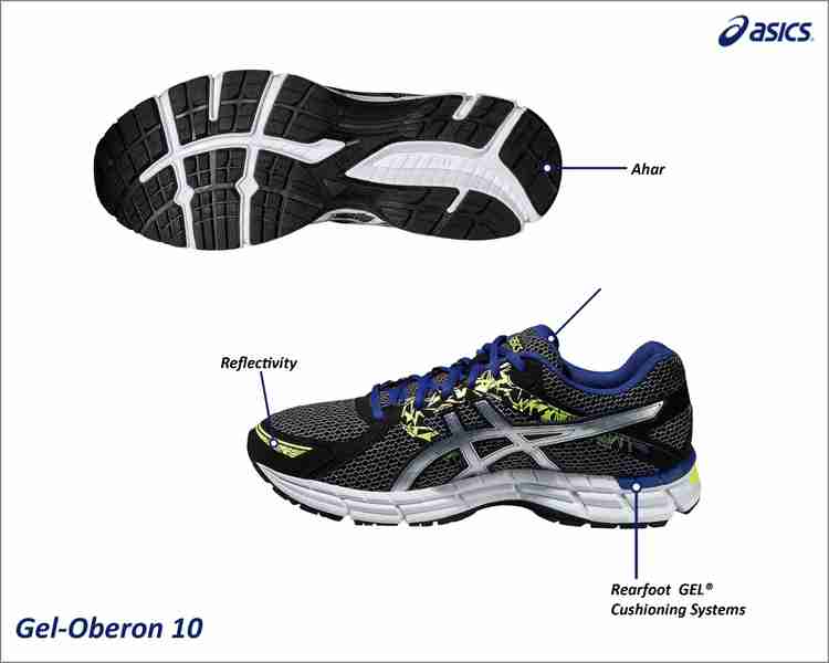 Asics Gel Oberon 10 Men Running Shoes For Men Buy Silver Black Asics Blue Color Asics Gel Oberon 10 Men Running Shoes For Men Online at Best Price Shop Online for Footwears