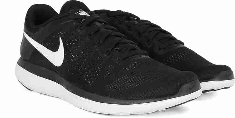 NIKE FLEX 2016 RN Running Shoes For Men Buy BLACK WHITE COOL GREY NOIR GRIS FRAIS BLANC Color NIKE FLEX 2016 RN Running Shoes For Men Online at Best Price Shop Online for Footwears