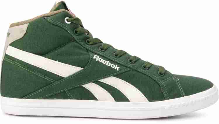 REEBOK Royal Complete Mid Lp Mid Ankle Canvas Shoes For Men Buy Green Pebble Canvas Wht Color REEBOK Royal Complete Mid Lp Mid Ankle Canvas Shoes For Men Online at Best