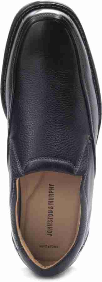 Mens black dress store shoes johnston and murphy