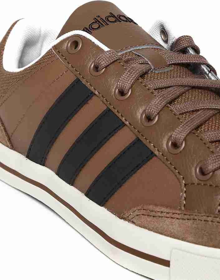 Brown adidas neo best sale