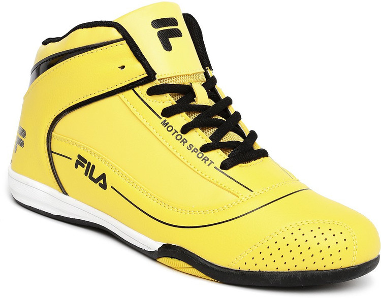 yellow fila high tops