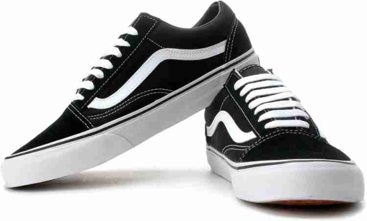 Old skool shop canvas shoes