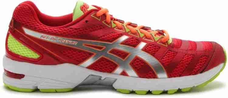 Asics Gel DS Trainer 18 Men Running Shoes For Men Buy Red Silver Neon Yellow Color Asics Gel DS Trainer 18 Men Running Shoes For Men Online at Best Price Shop Online