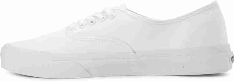 All white lace up vans online