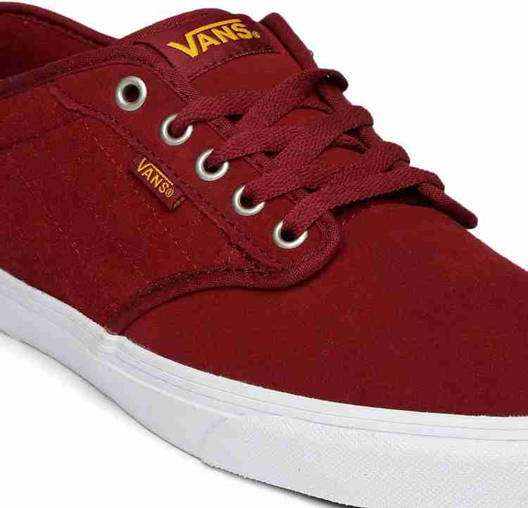 Vans shoes for men maroon Clearance