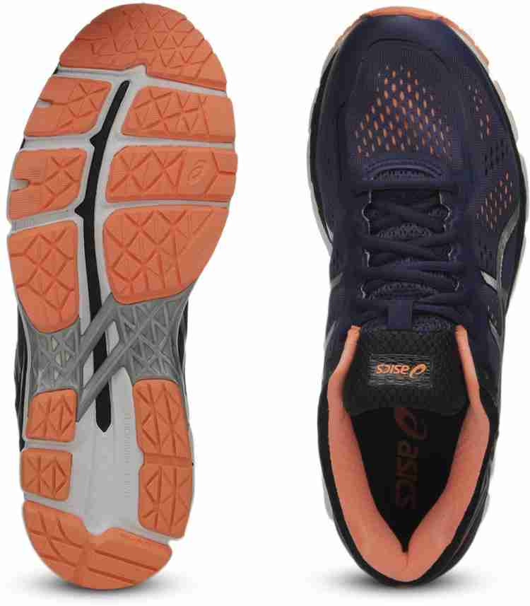 Asics GEL KAYANO 22 2E Running Shoes For Men Buy DEEP COBALT SILVER HOT ORANGE Color Asics GEL KAYANO 22 2E Running Shoes For Men Online at Best Price Shop Online for Footwears in