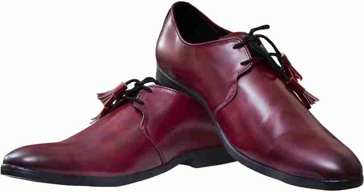 Red Rhino Men s Lace Cherry Formal Derby Shoes Lace Up For Men