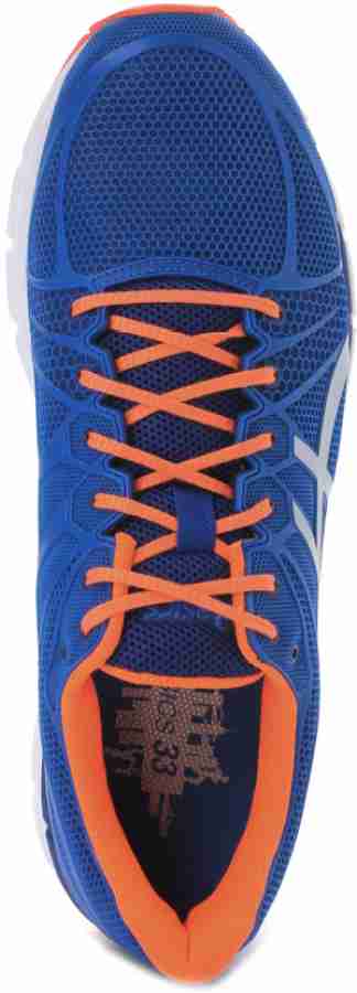 Asics Hyper 33 2 Men Running Shoes For Men Buy Blue Silver Neon Orange Color Asics Hyper 33 2 Men Running Shoes For Men Online at Best Price Shop Online