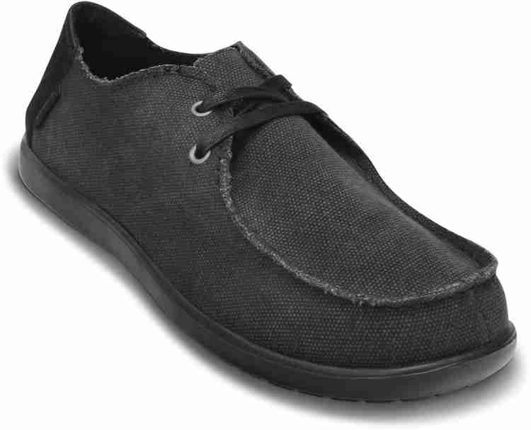 CROCS Santa Cruz 2 eye Canvas Shoe Boat Shoe For Men Buy Black Color CROCS Santa Cruz 2 eye Canvas Shoe Boat Shoe For Men Online at Best Price Shop Online for