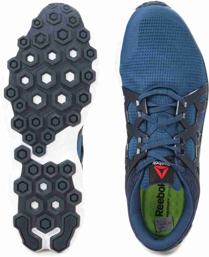 REEBOK HEXAFFECT RUN 4.0 MTM Running Shoes For Men Buy BLUE NAVY WHITE Color REEBOK HEXAFFECT RUN 4.0 MTM Running Shoes For Men Online at Best Price Shop Online for Footwears in