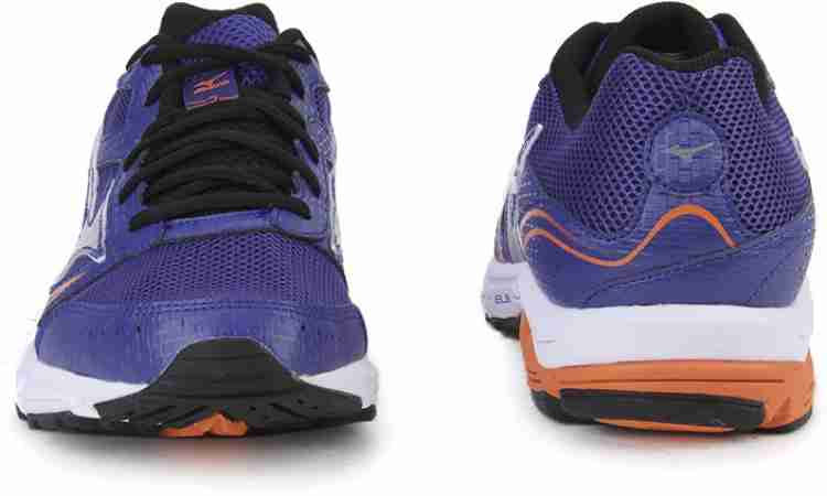 MIZUNO WAVE IMPETUS 3 Running Shoes For Men Buy Clematis Blue Silver Vibrant Orange Color MIZUNO WAVE IMPETUS 3 Running Shoes For Men Online at Best Price Shop Online for Footwears in