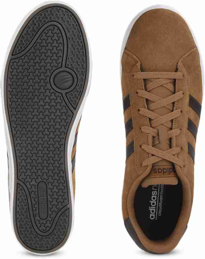 Brown adidas neo shoes best sale