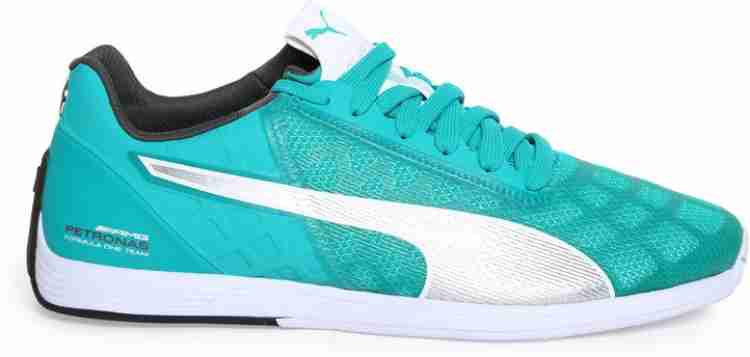 PUMA Mercedes evoSpeed Sock Motorsport Shoes For Men Buy Spectra Green Puma Silver Dark Shadow Color PUMA Mercedes evoSpeed Sock Motorsport Shoes For Men Online at Best Price Shop Online for Footwear...