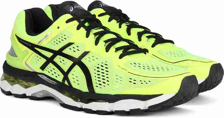 Asics GEL KAYANO 22 Running Shoe For Men Buy FLASH YELLOW BLACK SILVER Color Asics GEL KAYANO 22 Running Shoe For Men Online at Best Price Shop Online for Footwears in India Flipkart