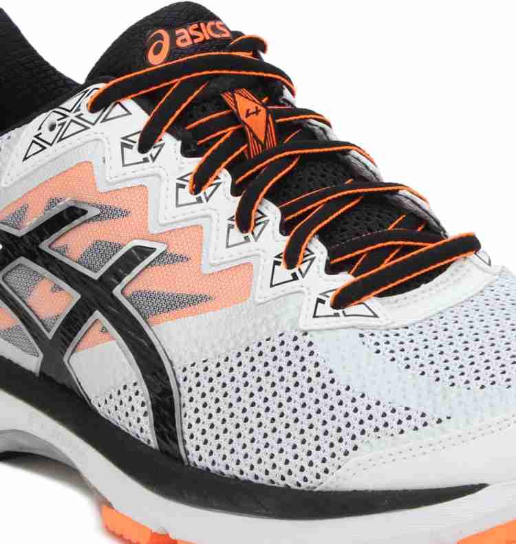 Asics Gt 2000 4 Running For Men Buy White Black Hot Orange Color Asics Gt 2000 4 Running For Men Online at Best Price Shop Online for Footwears in India Flipkart