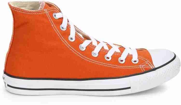 Orange 2025 converse shoes