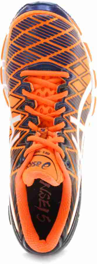 Asics GEL KINSEI 5 Men Running Shoes For Men Buy Flash Orange White Royal Color Asics GEL KINSEI 5 Men Running Shoes For Men Online at Best Price Shop Online