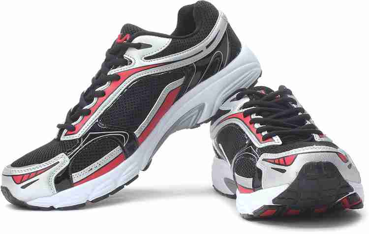 FILA New Hex Running Shoes For Men Buy Black Silver Red Color