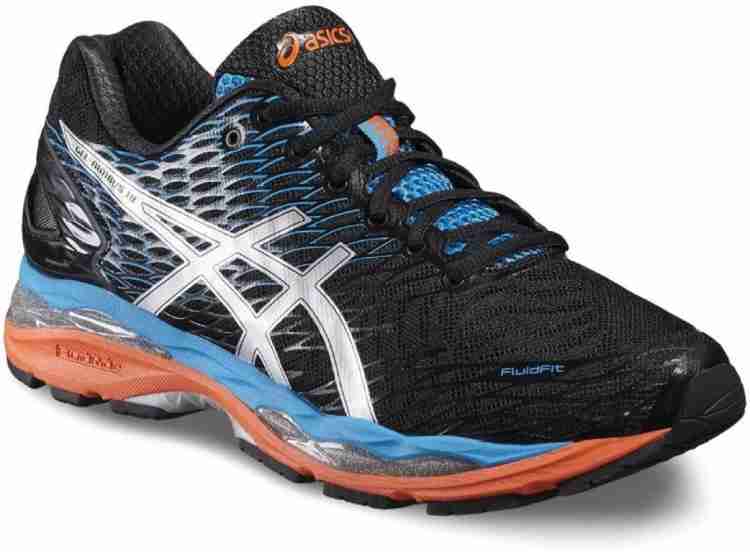 Asics GEL NIMBUS 18 Running Shoes For Men Buy ONYX SILVER BLUE JEWEL Color Asics GEL NIMBUS 18 Running Shoes For Men Online at Best Price Shop Online for Footwears in India Flipkart