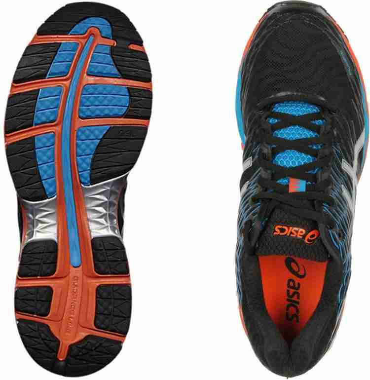 Asics GEL NIMBUS 18 Running Shoes For Men Buy ONYX SILVER BLUE JEWEL Color Asics GEL NIMBUS 18 Running Shoes For Men Online at Best Price Shop Online for Footwears in India Flipkart