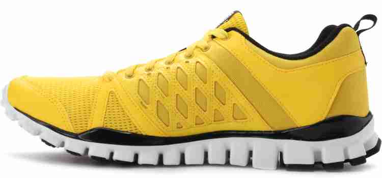 Reebok realflex yellow hot sale