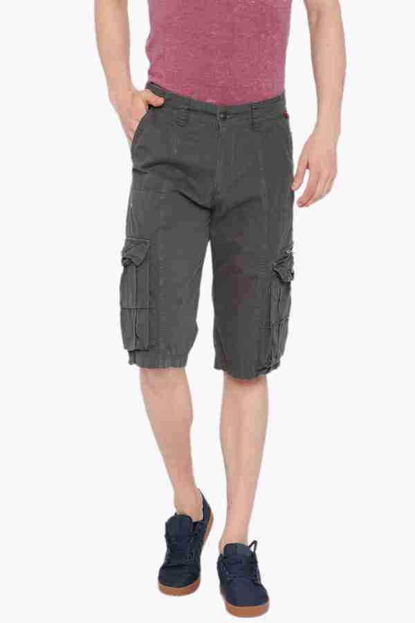 SPORTS 52 WEAR Solid Men Grey Cargo Shorts Buy GREY SPORTS 52
