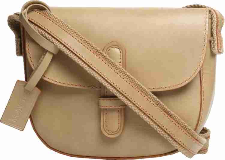 IVORY TAG Beige Sling Bag Neo Conductor Cream Price in India Flipkart