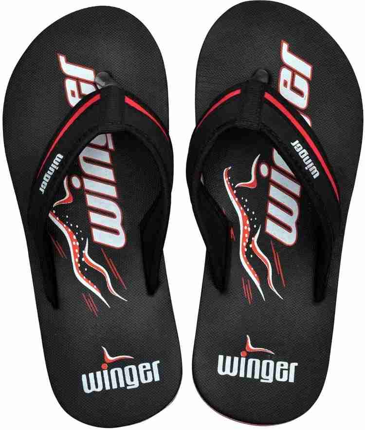 winger Men Black Flip Flops Buy Black Color winger Men Black