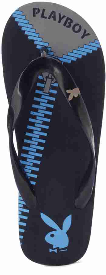 PLAYBOY Men Flip Flops Buy Navy Light Blue Color PLAYBOY Men