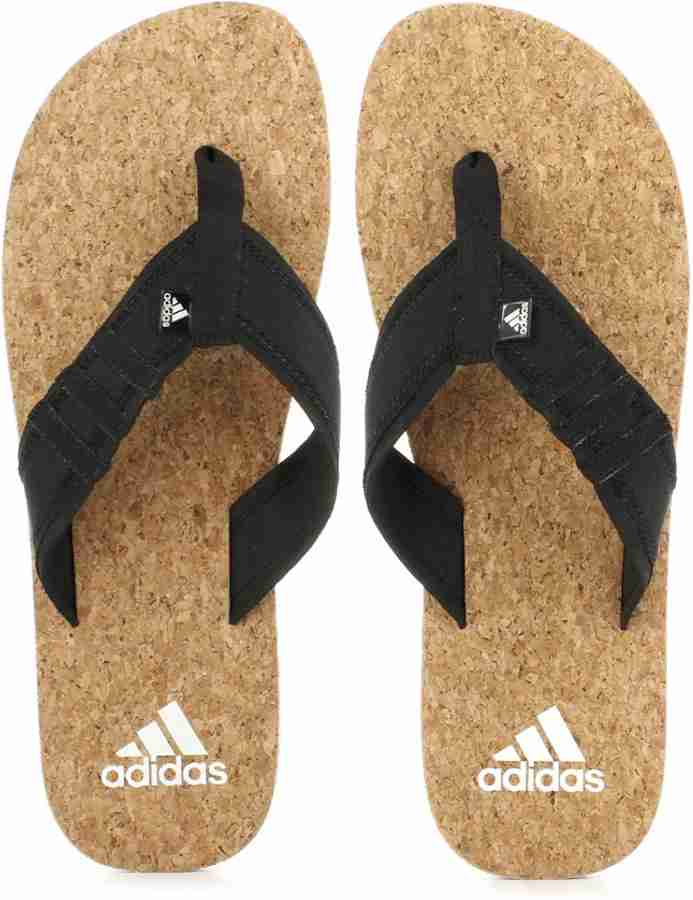 ADIDAS Men Beach Cork Slippers Buy Black White Brown Color