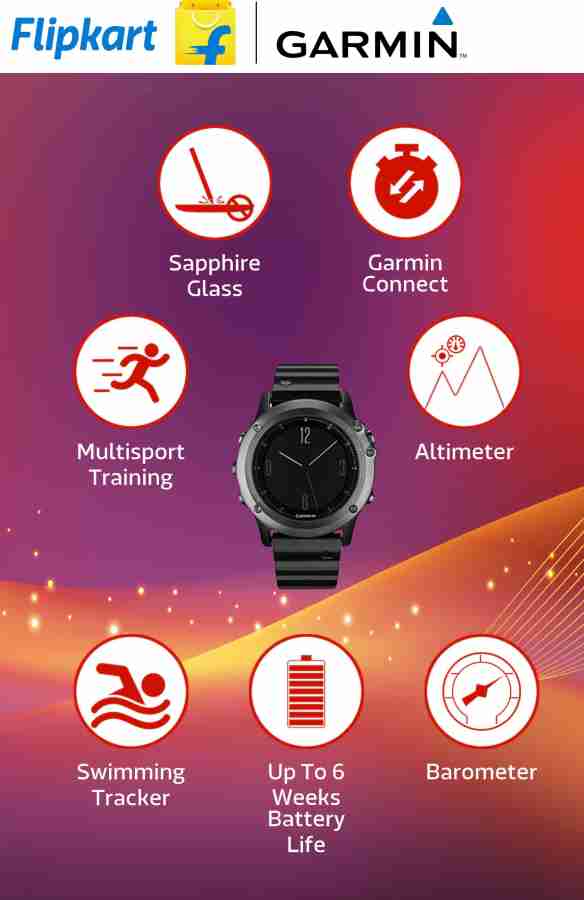 Smartwatch with sapphire online glass